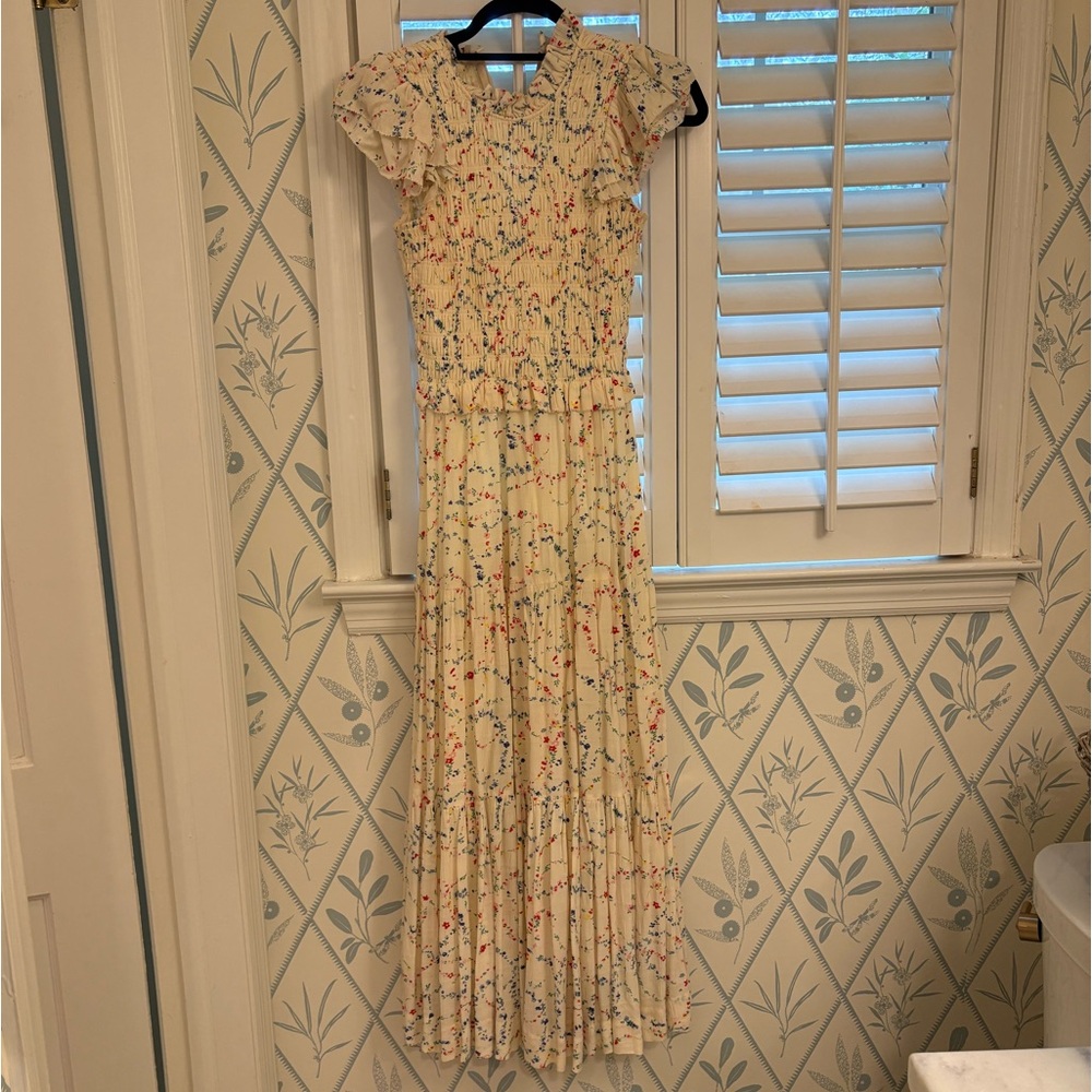 Sea New York Cream Midi Dress